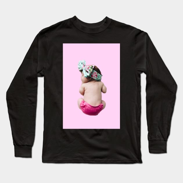 Baby Shower Baby girl Long Sleeve T-Shirt by djil13